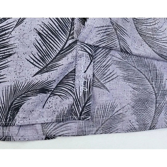 Travis Mathew Size XL Men Pale Purple Floral Embroidered Logo Short Sleeve Shirt - Picture 6 of 12